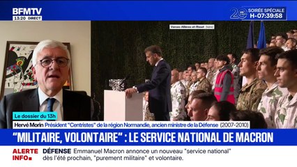Service militaire volontaire: "C'est une immense opération de communication", estime Hervé Morin, ancien ministre de la Défense