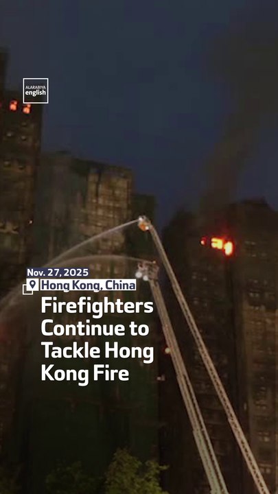 Firefighters Continue to Tackle Hong Kong Fire for Second Night