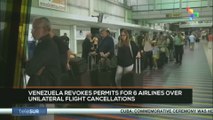 FTS 8:30 27-11: Venezuela revokes permits for 6 airlines over unilateral flight cancellations