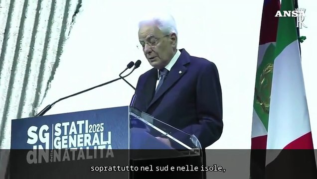 Mattarella: Il calo demografico incidera' sulla sostenibilita' dei conti pubblici