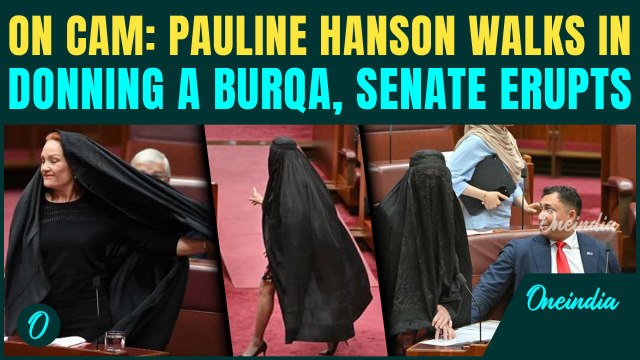 Burqa CONTROVERSY SHOCKS Australia: Pauline Hanson SUSPENDED After ‘RACIST’ Burqa Stunt Mid-Session