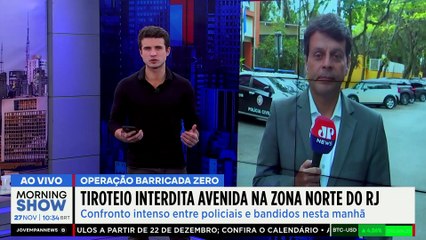 TIROTEIO interdita avenida na Zona Norte do RJ; Operação Barricada Zero ENCARA o TRÁFICO
