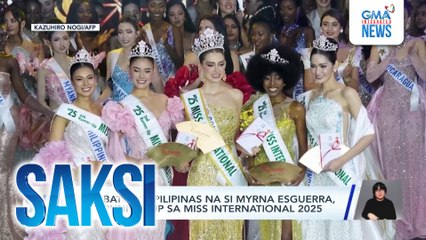 Pambato ng Pilipinas na si Myrna Esguerra, 4th runner-up sa Miss International 2025 | Saksi