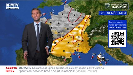 La météo pour ce vendredi 28 novembre 2025