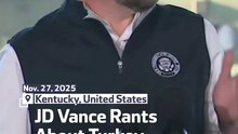 JD Vance Rants About Turkey On Thanksgiving