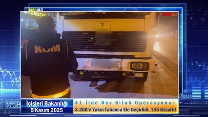 41 İlde Dev Silah Operasyonu: 3.200’e Yakın Tabanca Ele Geçirildi, 135 Gözaltı!