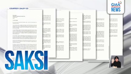 Zaldy Co, inilabas ang nilalaman ng umano'y sulat niya kay PBBM | Saksi