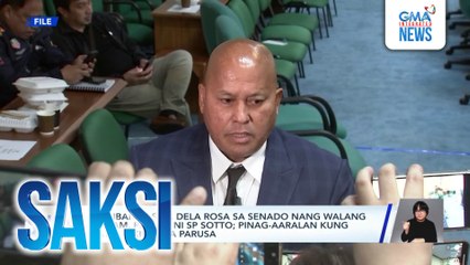 Pagliban ni Sen. Dela Rosa sa Senado nang walang paalam, pinuna ni SP Sotto | pinag-aaralan kung may kaakibat na parusa | Saksi