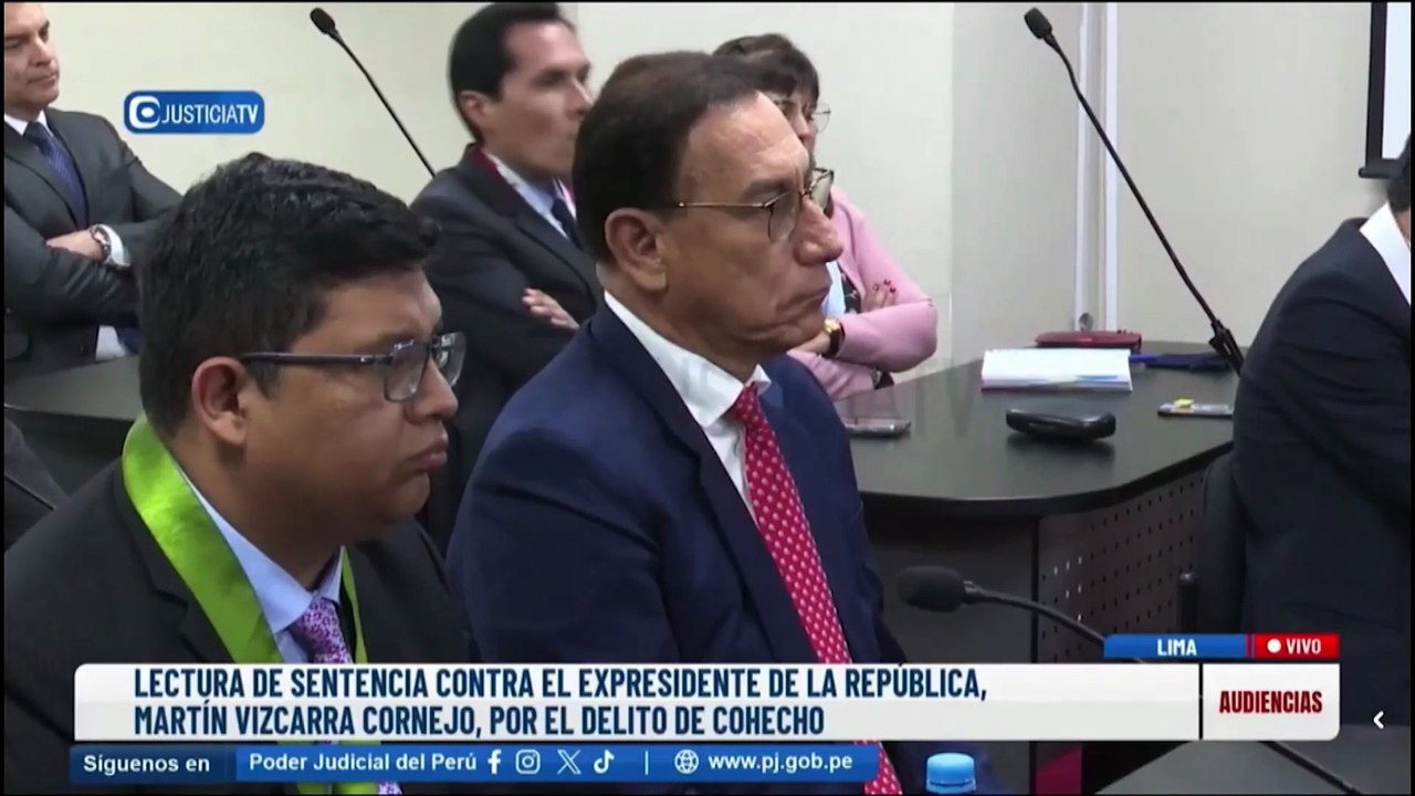 El expresidente peruano Martín Vizcarra es condenado a 14 años de prisión por sobornos
