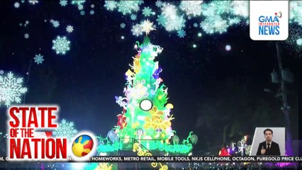 50-FT. eco-friendly christmas tree, pinalamutian ng libo-libong plastic bottles | SONA