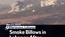 Smoke Billows in Lebanon After Israeli Strikes