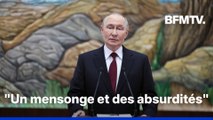 Vladimir Poutine dément tout projet d'attaque russe contre l'Europe
