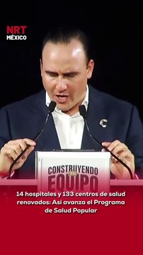 🏥 En el tema de salud, el gobernador Manolo Jiménez recordó que uno de sus compromisos principales fue mejorar el sistema estatal, por lo que se puso en marcha el Gran Programa de Salud Popular.