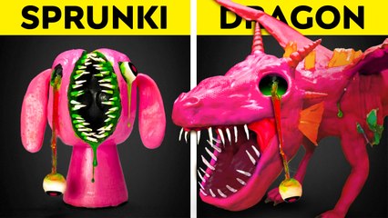How to Train Your Dragon: Fire-Breathing Beast vs. Sprunki! 🔥🐉 Epic DIY craft showdown & battle! ⚔️