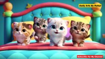 Five Little Kittens Jumping on the Bed _ Nursery Rhymes and Counting Song