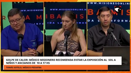 Golpe de calor, médico recomienda evitar la exposición al sol de niños y ancianos de 10 a 17 hs