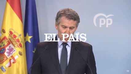 Feijóo convoca a una concentración "cívica y abierta" contra Sánchez en Madrid