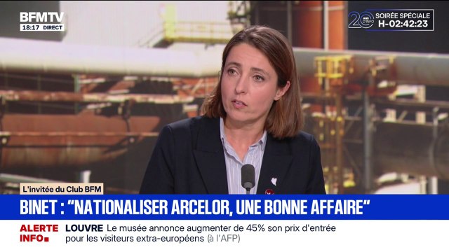 Si la loi sur la nationalisation d'ArcelorMittal n'est pas adoptée, ce sera à cause du RN , assure Sophie Binet (CGT)