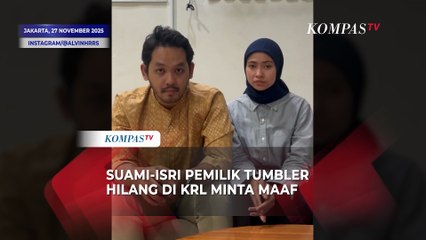 Suami-Istri Pemilik Tumbler Hilang di KRL Minta Maaf Usai Kasusnya Viral
