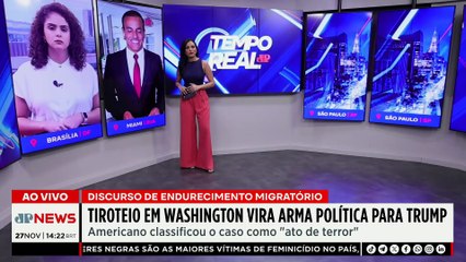 Trump usa tiroteio em Washington como arma política e endurece discurso sobre migração | TEMPO REAL