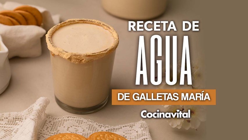 Receta de agua de galletas Marías ¡En 10 minutos!