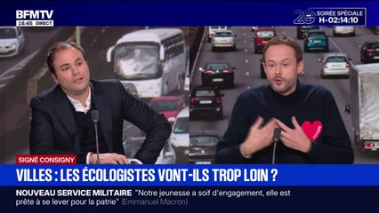 SIGNÉ CONSIGNY -  "50% de l'espace public à Paris est utilisé par les voitures alors que ça représente 5% des déplacements, affirme David Belliard