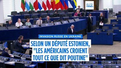 L'eurodéputé estonien Riho Terras à Euronews : "Les Américains croient tout ce que dit Poutine"