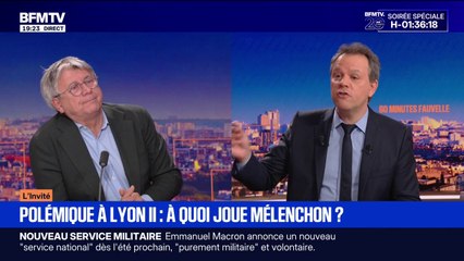 Gaza: Éric Coquerel "demande à ce qu'il n'y ait pas de chasse aux sorcières vis-à-vis" de l'enseignant de Lyon II, qui a publié une liste de "20 génocidaires à boycotter"