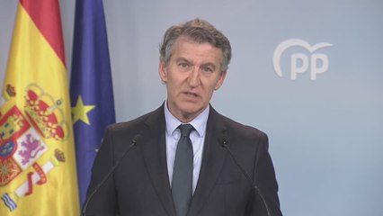 Feijóo convoca una concentración del PP "cívica" este domingo