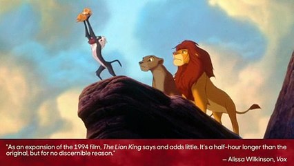 Here's What the Critics Are Saying About 'The Lion King' | THR News