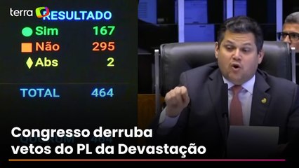 Congresso derruba parte dos vetos de Lula ao 'PL da Devastação' uma semana após fim da COP30