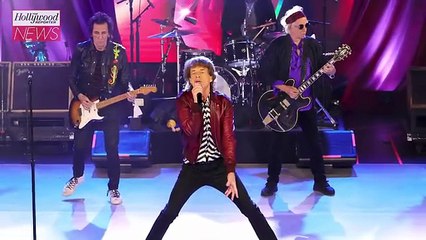 Rolling Stones Perform Surprise Set With Lady Gaga at Album Release Party | THR News Video
