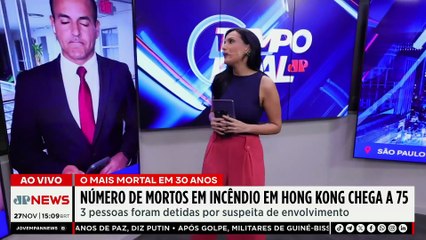 Incêndio em Hong Kong deixa mais de 75 mortos, o mais letal em 30 anos | TEMPO REAL