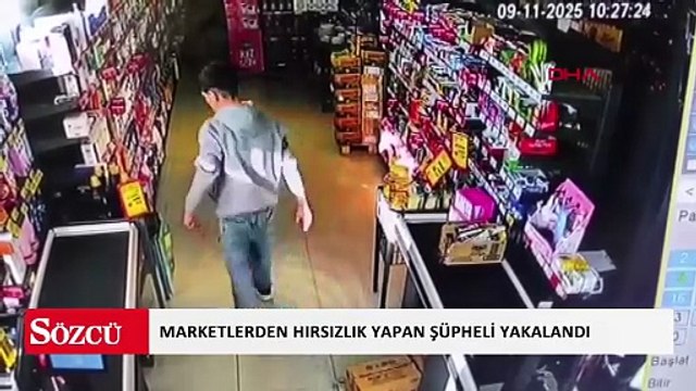 Marketlerden hırsızlık yapan şüpheli yakalandı
