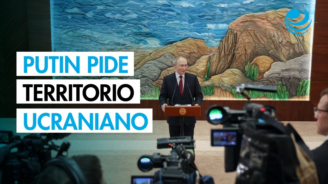Putin asegura cesará combates si Ucrania se retira de los territorios reclamados por Rusia