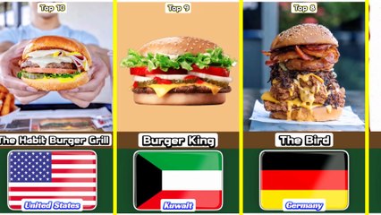 Top 10 Super Best Burger From 10 Different Countries In The World
