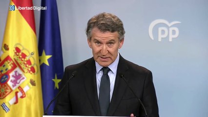 Feijóo exige elecciones y pide a los socios romper con Sánchez