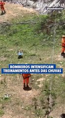 Bombeiros intensificam treinamentos antes das chuvas