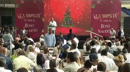Presidente Abinader lanza el Bono Navideño 2025 para 2.6 millones de dominicanos