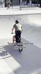 Man Falls Hard on His Back While Attempting Bike Stunt