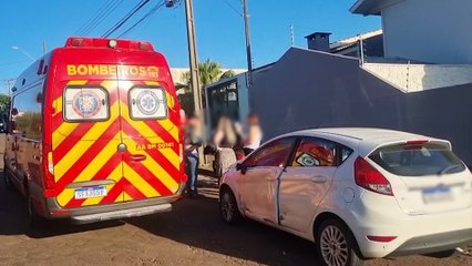 Batida entre carro e moto no Parque São Paulo deixa homem de 43 anos ferido