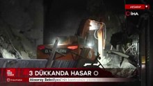 Aksaray Belediyesi’nin kontrolsüz yıkımı az kalsın dükkanları yıkıyordu