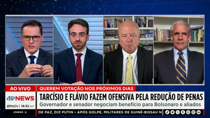 Tarcísio e Flávio lideram articulação para reduzir penas