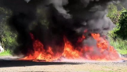 R.Dominicana quema 1.450 kilos de cocaína, tras apoyo a la operación Lanza del Sur de EEUU