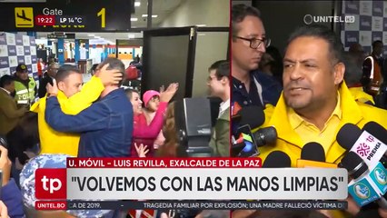 “Estamos volviendo a demostrar nuestra inocencia”, afirma Luis Revilla al regresar al país después de casi cuatro años