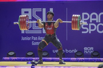 Ángel Rodríguez logra medalla en levantamiento de los Juegos Bolivarianos