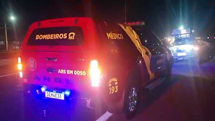 Atropelamento violento termina com morte de pedestre e pessoas feridas na BR-277 em Cascavel