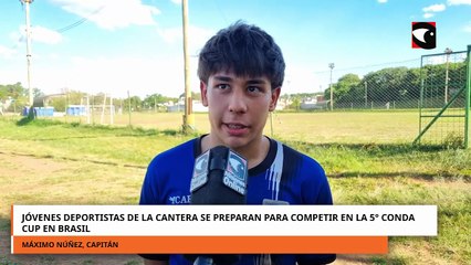 Jóvenes deportistas de la cantera se preparan para competir en la 5° conda cup en brasil