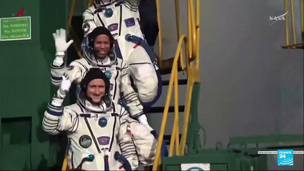 Dos cosmonautas y un astronautas se integran a misión de la Estación Espacial Internacional