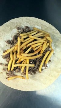 French Tacos Viande Hachée Sauce Blanche & Gruyère #BR3 #food #foodlover #halal #Tacos